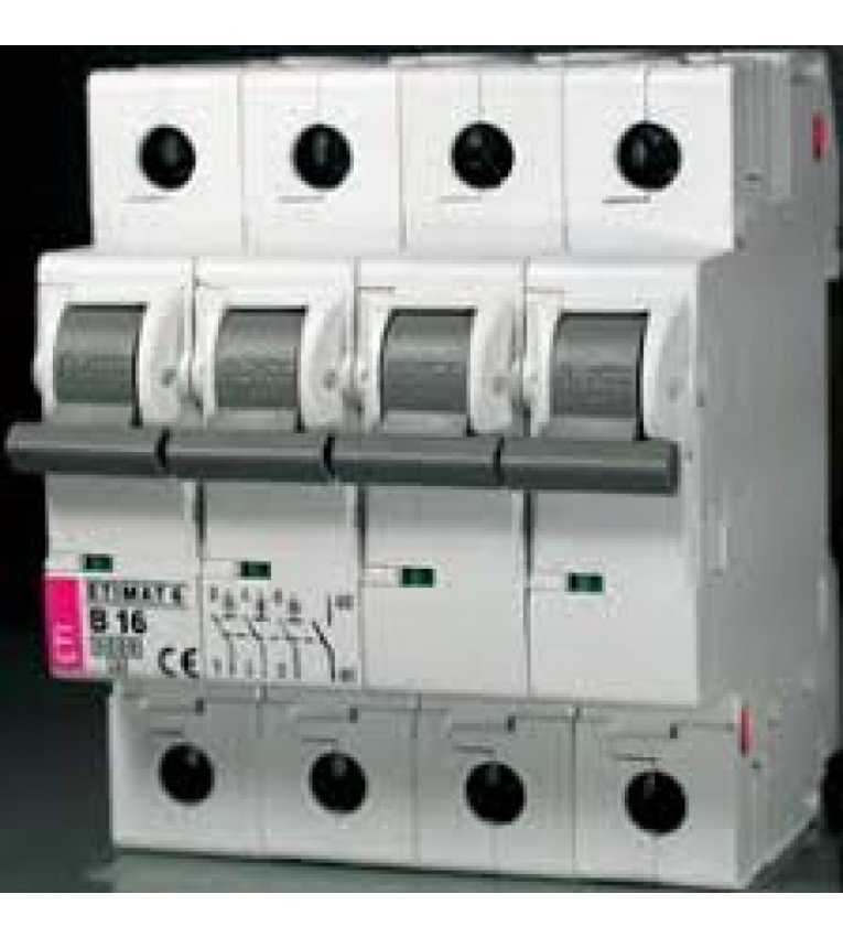 Автоматичний вимикач ETI 002126722 ETIMAT 10 3p+N B 63A (10kA) - 2126722