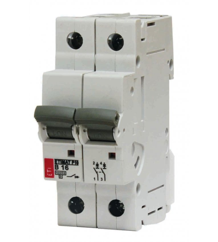 Автоматичний вимикач ETI 002128720 ETIMAT 10 DC 2p В 40A (6kA) - 2128720