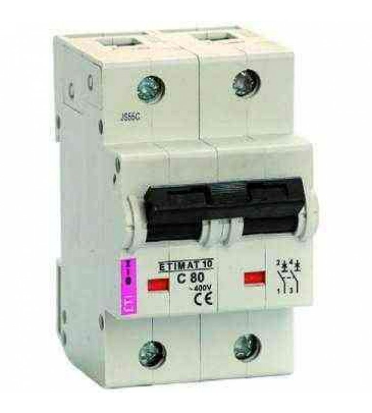 Автоматичний вимикач ETI 002133733 ETIMAT 10 2р C 125А (15 kA) - 2133733