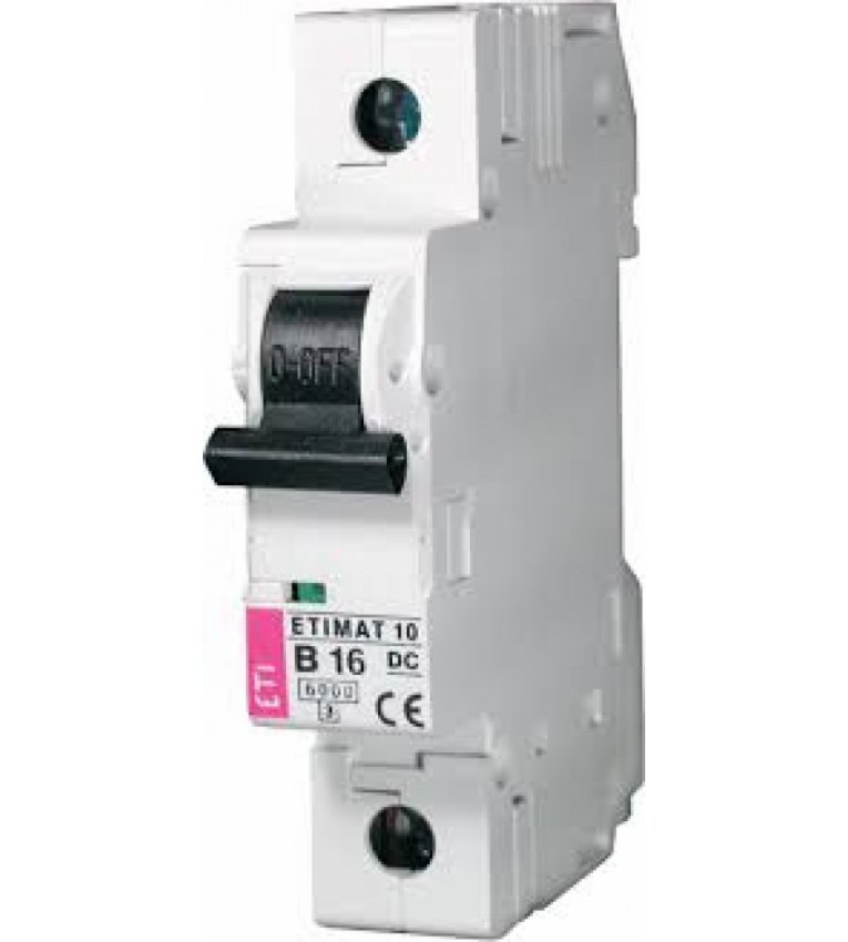 Автоматичний вимикач ETI 002137701 ETIMAT 10 DC 1p C 0.5A (6kA) - 2137701
