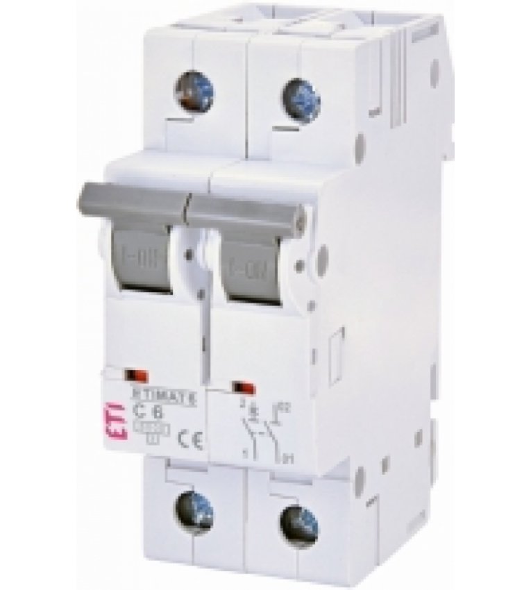 Автоматичний вимикач ETI 002142512 ETIMAT 6 1p+N С 6А (6 kA) - 2142512
