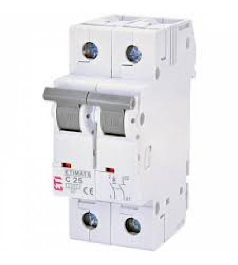 Автоматичний вимикач ETI 002142518 ETIMAT 6 1p+N С 25А (6 kA) - 2142518