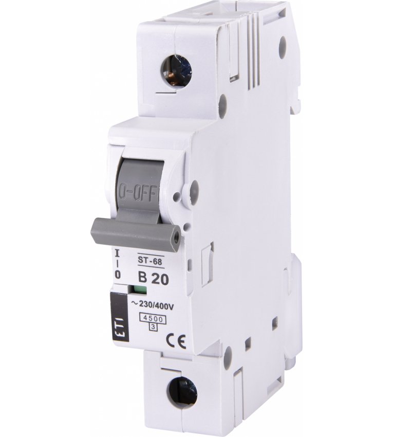 Автоматичний вимикач ETI 002171317 ST-68 1p B 20А (4.5 kA) - 2171317