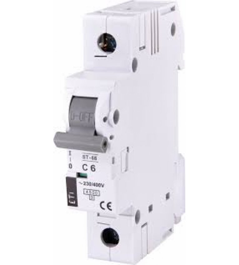 Автоматичний вимикач ETI 002181312 ST-68 1p С 6А (4.5 kA) - 2181312