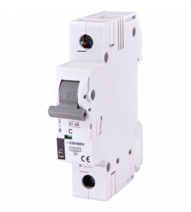 Автоматичний вимикач ETI 002181321 ST-68 1p C 50А (4.5 kA) - 2181321