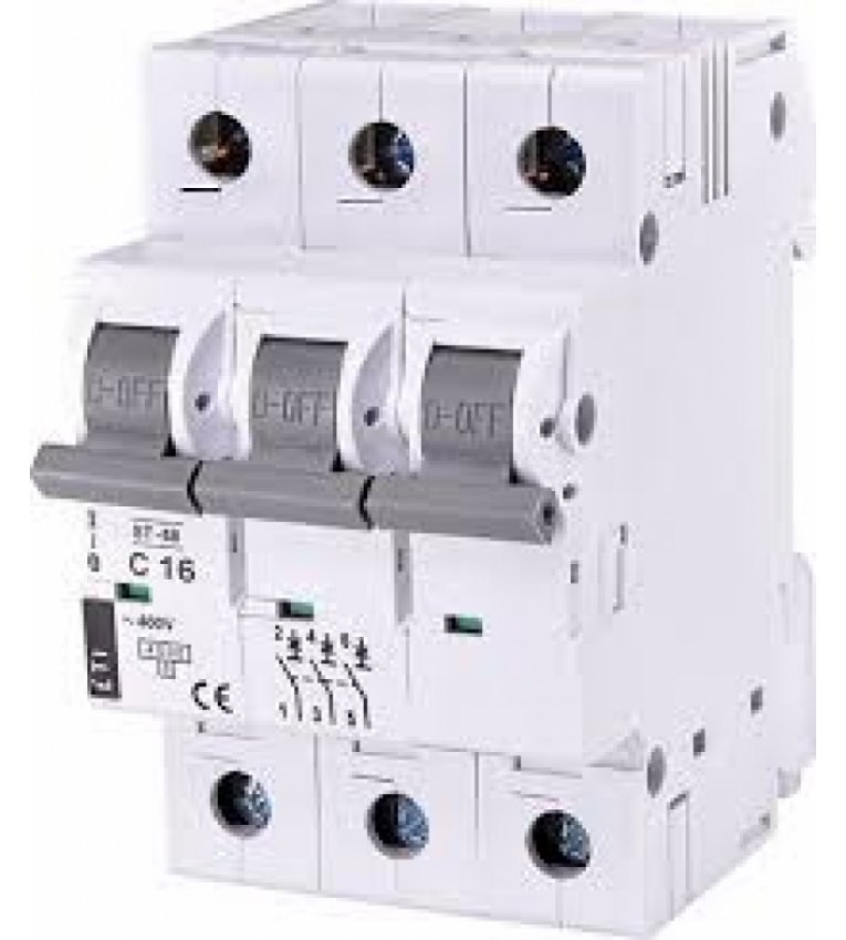 Автоматичний вимикач ETI 002185316 ST-68 3p C 16А (4.5 kA) - 2185316