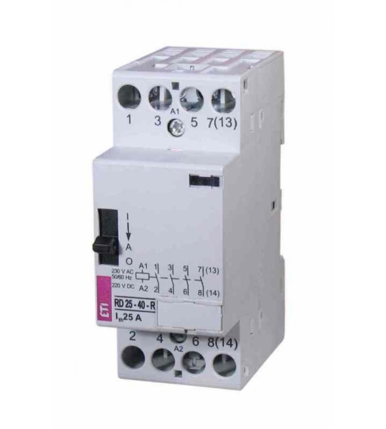 Контактор ETI 002464054 RD 25-40-R-230V AC/DC (AC1) з ручним керуванням - 2464054
