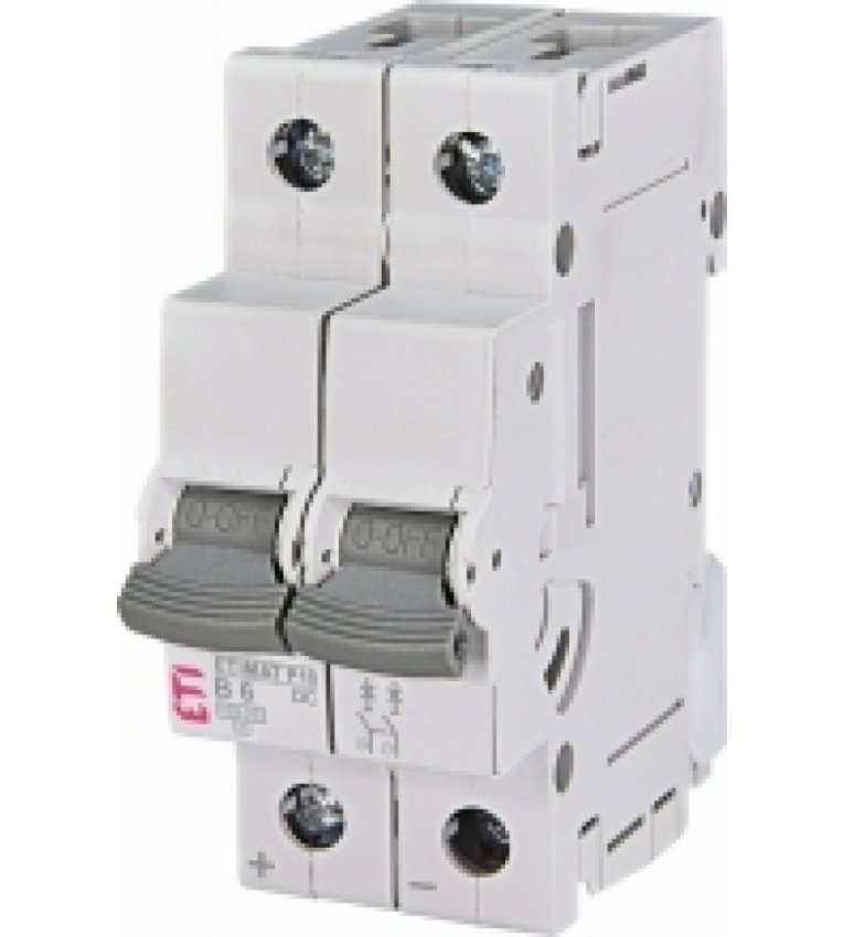 Автоматичний вимикач ETI 260620103 ETIMAT P10 DC 2p B 6A (10kA) - 260620103