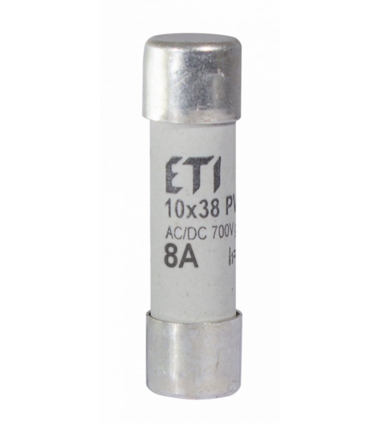 Запобіжник ETI 002625020 CH 10x38 gR-PV 8A 700V (30kA) - 2625020