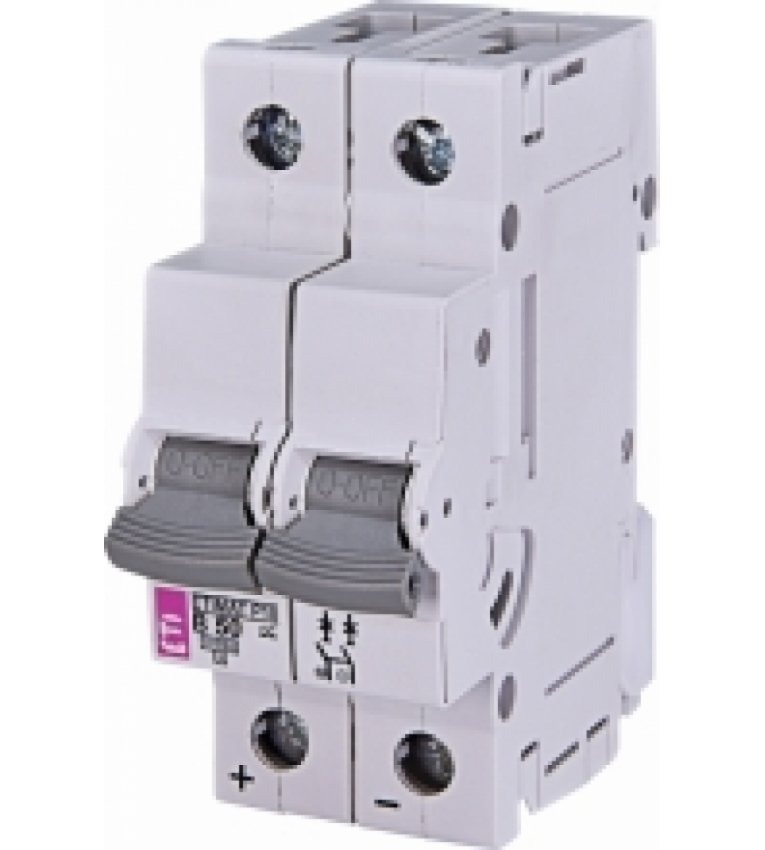 Автоматический выключатель ETI 265020100 ETIMAT P10 DC 2p B 50A (10kA) - 265020100