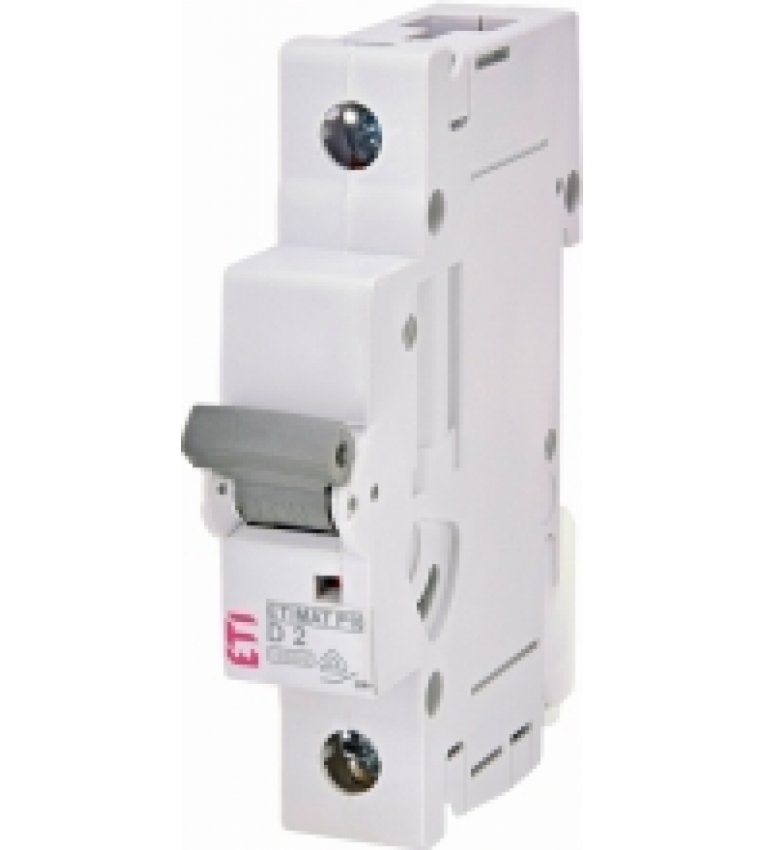 Автоматичний вимикач ETI 270202106 ETIMAT P10 1p D 2A (10kA) - 270202106