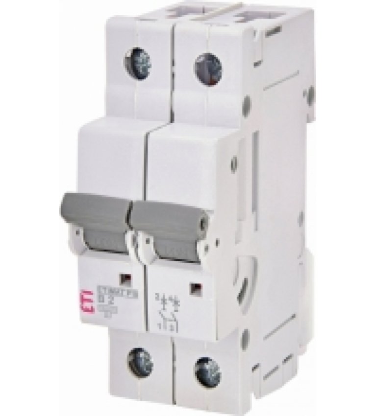 Автоматичний вимикач ETI 270220108 ETIMAT P10 2p B 2A (10kA) - 270220108