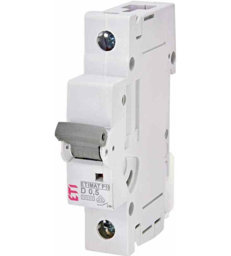 Автоматичний вимикач ETI 270502105 ETIMAT P10 1p D 0.5A (10kA) - 270502105