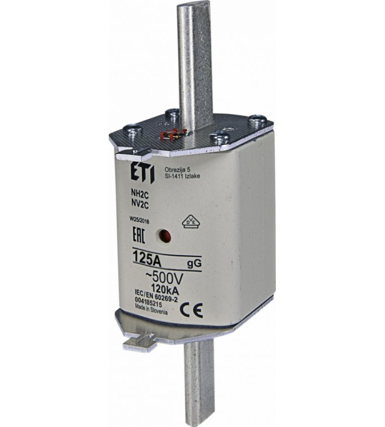 Предохранитель ETI 004185215 NH-2C/gG 125A 500V KOMBI - 4185215