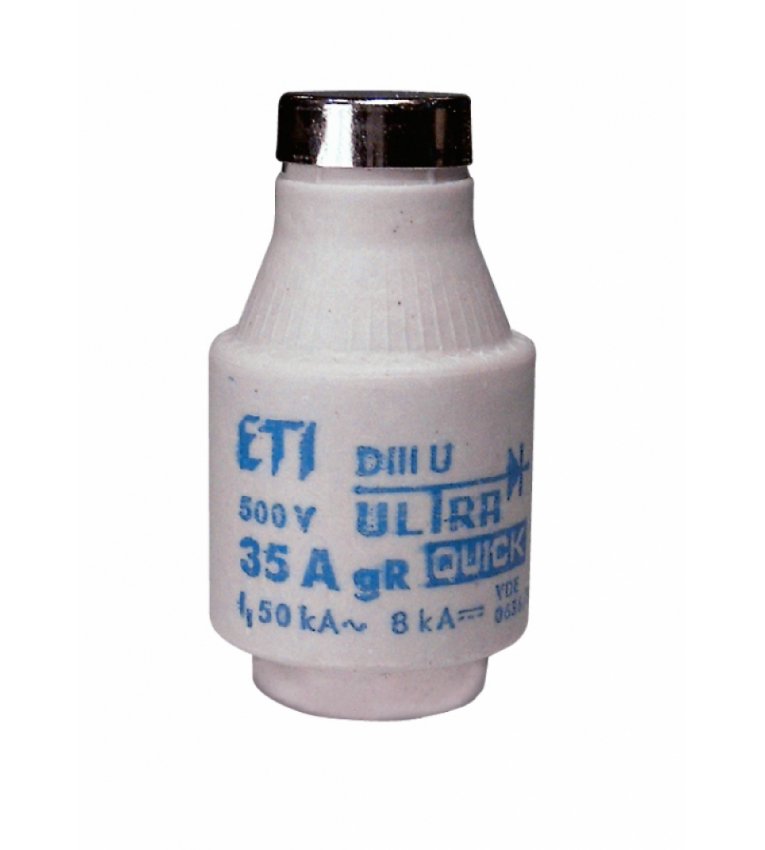 Запобіжник ETI 004323001 DIIIUQ35A/500V gR (50 kA) - 4323001