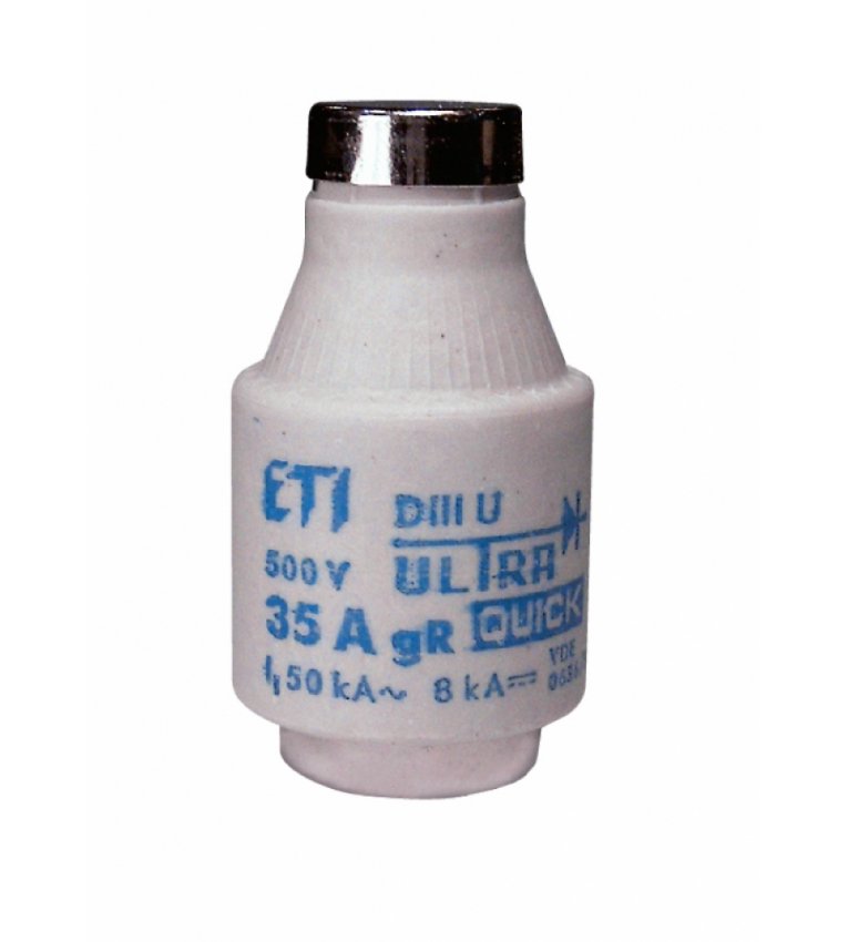 Запобіжник ETI 004323002 DIIIUQ50A/500V gR (50 kA) - 4323002