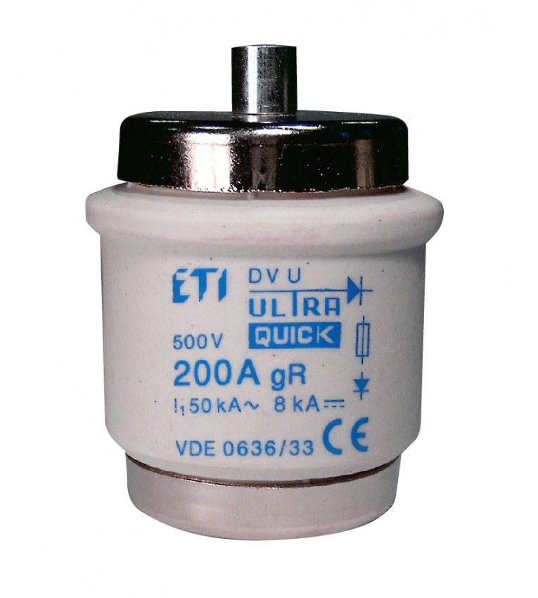 Запобіжник ETI 004325003 DVUQ200A/500V gR (50 kA) - 4325003