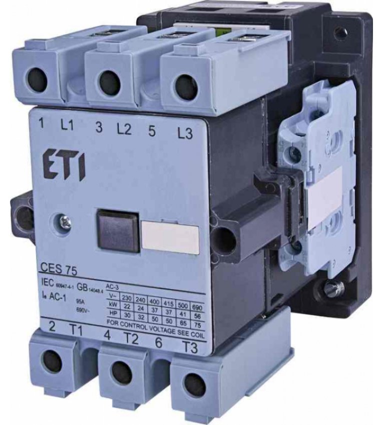 Контактор ETI 004646562 CES 75.22 (37 kW) 24V AC - 4646562