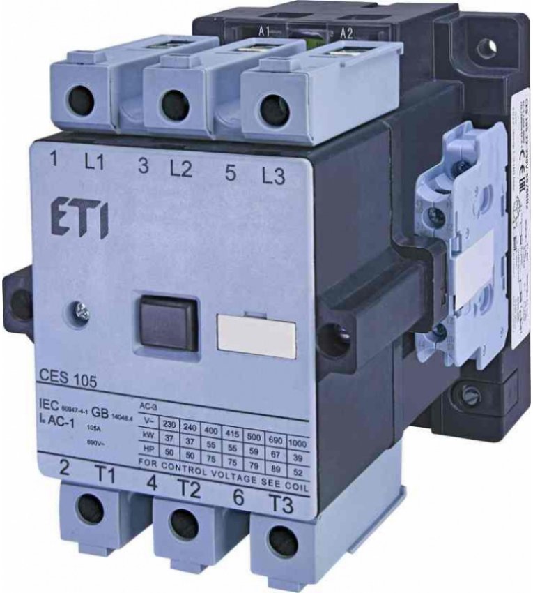 Контактор ETI 004646567 CES 105.22 (55 kW) 24V AC - 4646567