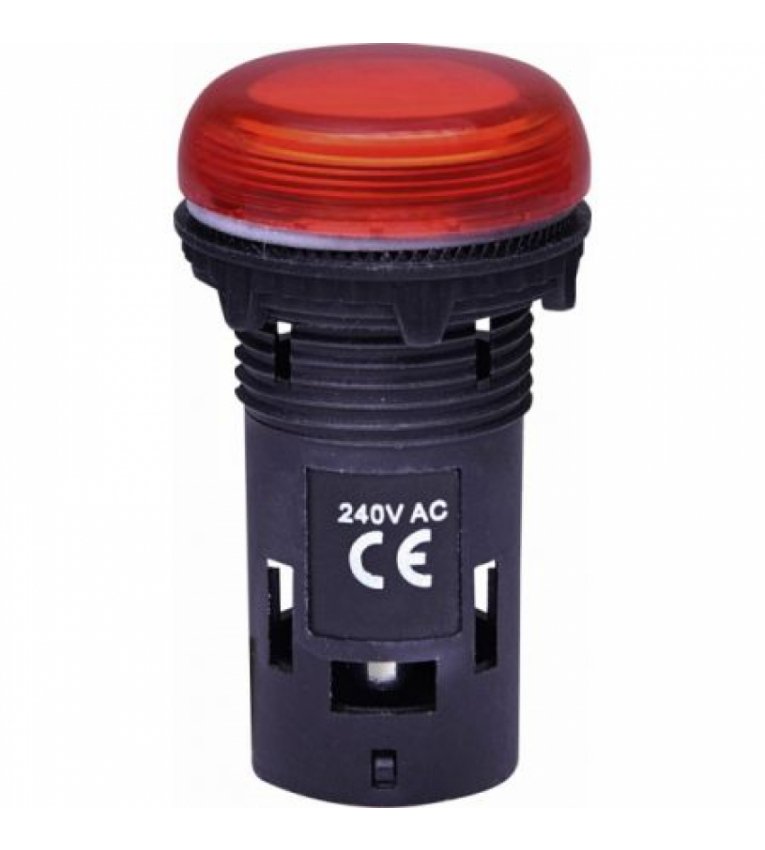 Матовая сигнальная лампа ETI 004771230 ECLI-240A-R 240V AC (красная) - 4771230
