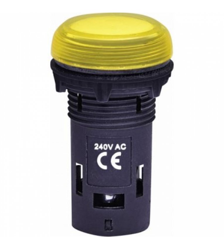 Матовая сигнальная лампа ETI 004771232 ECLI-240A-Y 240V AC (желтая) - 4771232