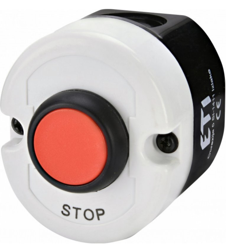 Одномодульний кнопковий пост ETI 004771440 ESE1-V2 («STOP» червоний) - 4771440