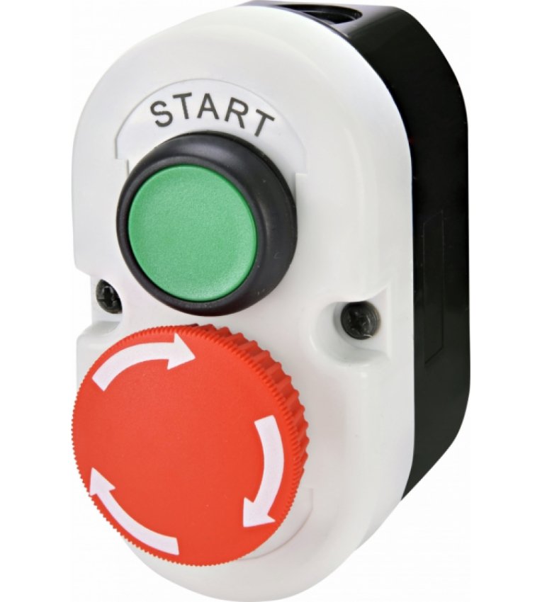 Двомодульний кнопковий пост ETI 004771443 ESE2-V5 «START/STOP» тип з відключенням поворотом - 4771443