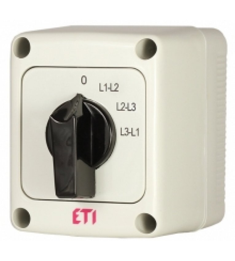 Кулачковый переключатель в корпусе ETI 004773204 CS 10 67 PN (фазного напряжения IP65 10A) - 4773204