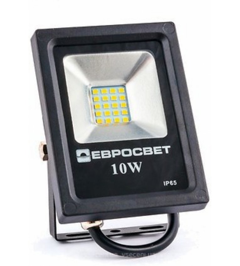 Прожектор LED EV-10-01 10Вт Pro (800Lm) 6400К Евросвет - 38967