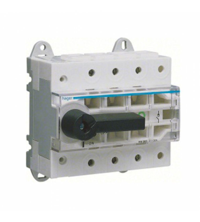 Модульний вимикач навантаження Hager HA406 в 50мм² 4P 125А з видимим розривом - HA406