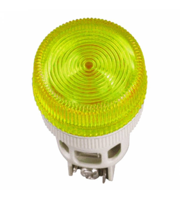 Світлосигнальна лампа ENR-22 Ø22мм жовта неон/240В циліндр IEK - BLS40-ENR-K05