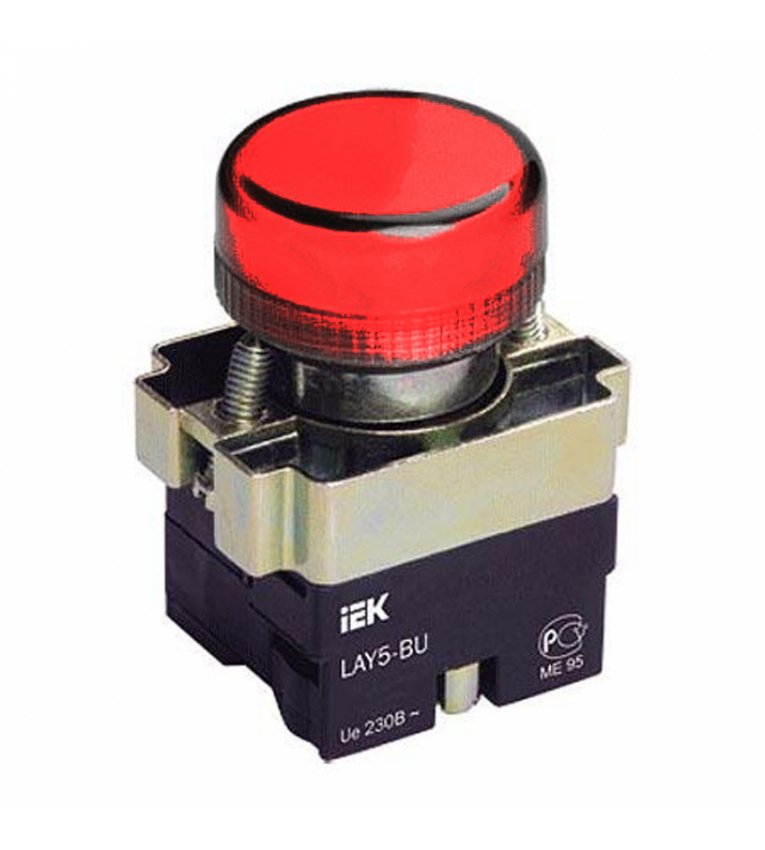 Світлосигнальний індикатор LAY5-BU64 красного цвета Ø22мм IEK - BLS50-BU-K04