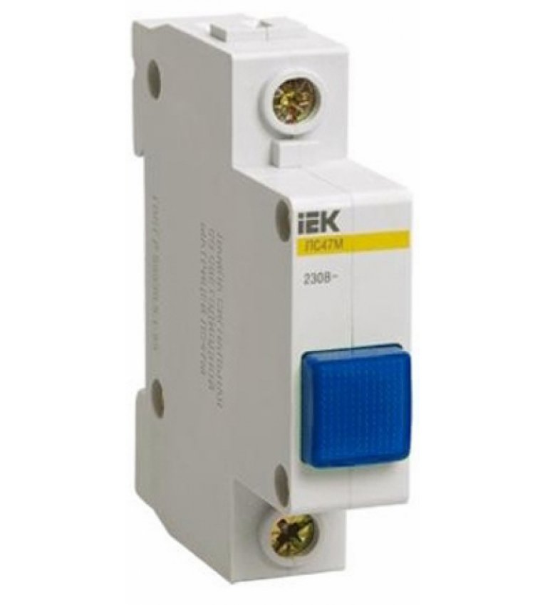 Синя сигнальна лампа IEK ЛС-47 (MLS10-230-K07) - MLS10-230-K07