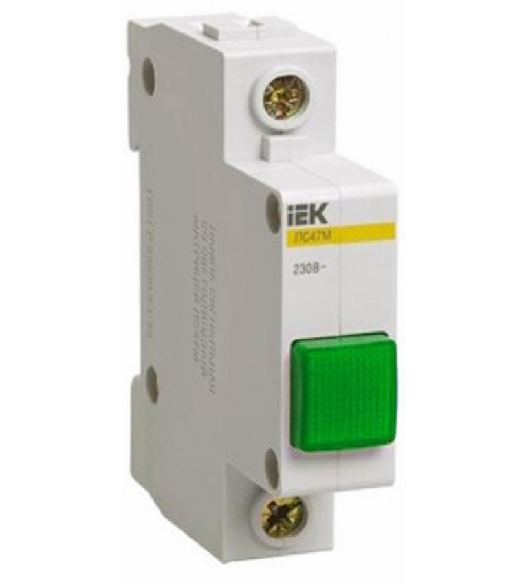 Сигнальна лампа ЛС-47М зелена, IEK - MLS20-230-K06