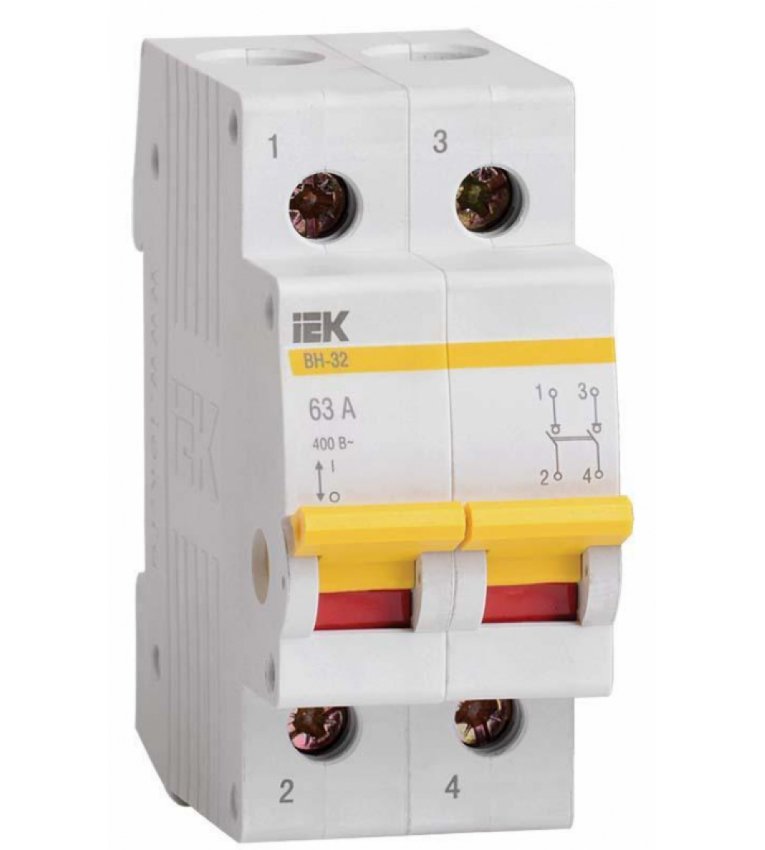 Выключатель нагрузки IEK MNV10-2-040 ВН-32 2Р 40А - MNV10-2-040