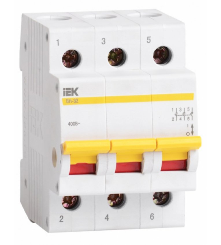 Выключатель нагрузки IEK MNV10-3-100 ВН-32 3Р 100А - MNV10-3-100