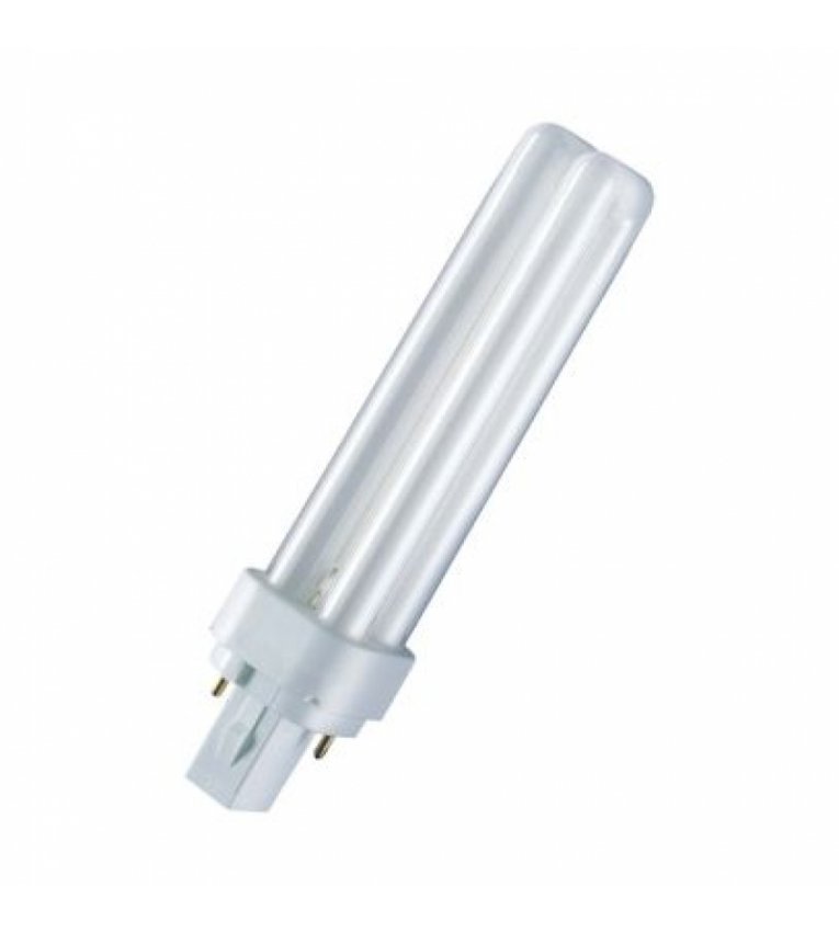 Компактна люмінесцентна лампа Dulux D 10W/840 4000К G24d-1 Osram - 4050300010595