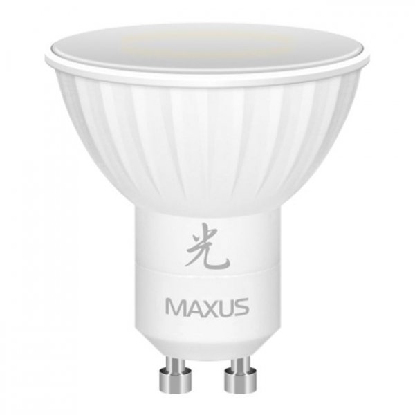 Лампочка LED MR16 5Вт Maxus 3000К, GU10 - 1-LED-403-01