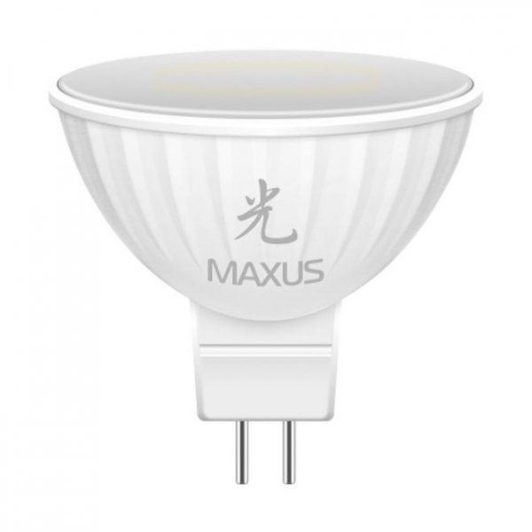 LED лампочка LED-405 MR16 4Вт Maxus 3000K, GU5.3 - 1-LED-405