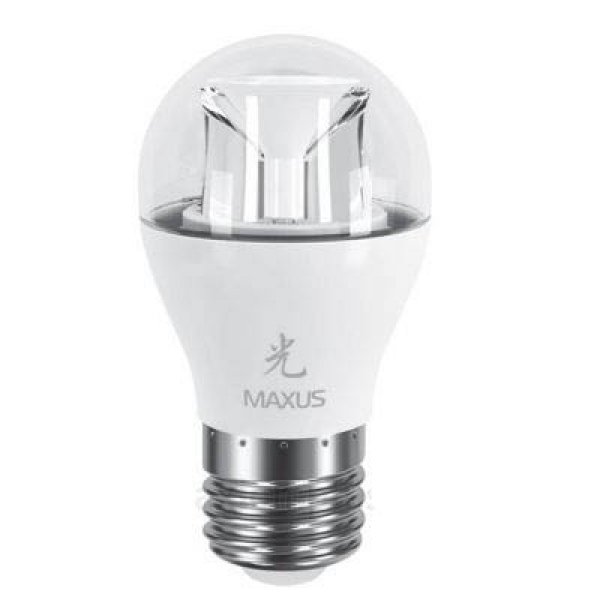 Лампа светодиодная 1-LED-437 G45 6Вт Maxus 3000K, E27 - 1-LED-437