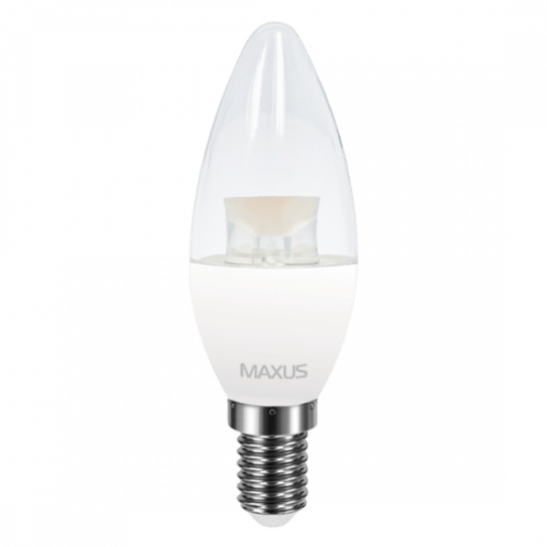 Светодиодная лампочка 1-LED-5313 CL-C 4Вт Maxus 3000К, Е14 - 1-LED-5313
