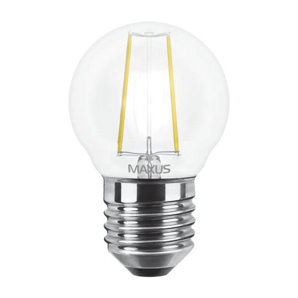 LED лампа 1-LED-545 G45 4Вт Maxus (Filament) 3000К, Е27 - 1-LED-545