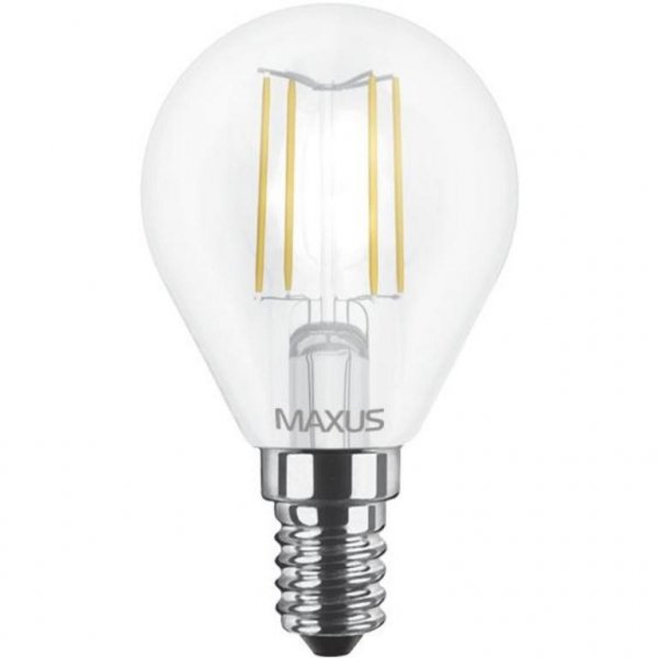 Лампочка LED 1-LED-547 G45 4Вт Maxus (Filament) 3000К, Е14 - 1-LED-547