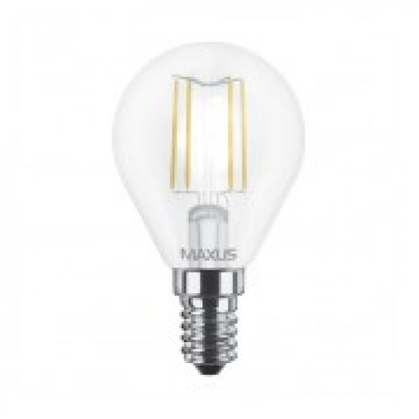 Лампа світлодіодна G45 4Вт Maxus (Filament) 4100К, Е14 - 1-LED-548-01