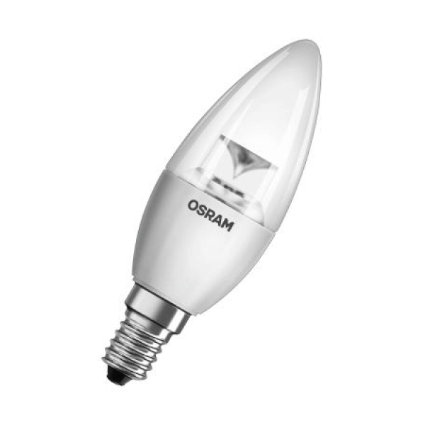 Лампа LED Star прозрачная свеча 5,4Вт 3000К Е14 Osram - 4052899971592