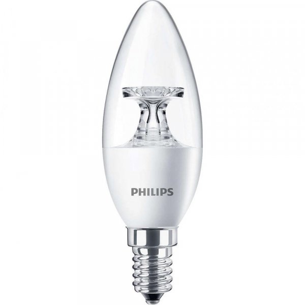 Лампочка светодиодная 5.5Вт 2700K B35 CL Philips E14 - 929001142507
