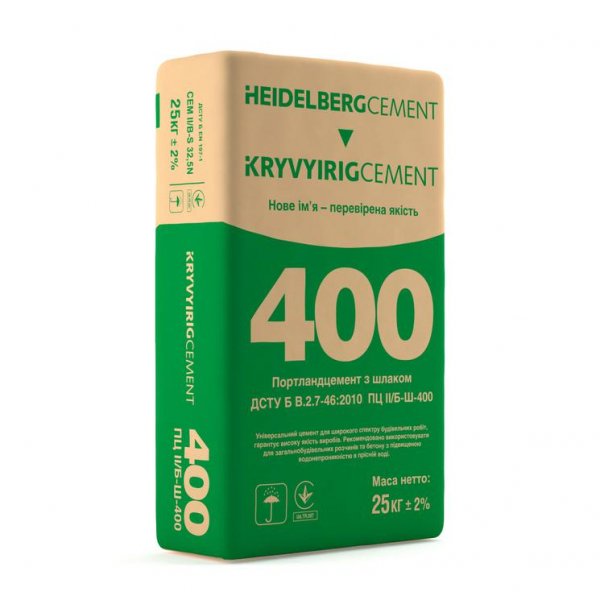 Цемент ПЦ-400 (25 кг) - 