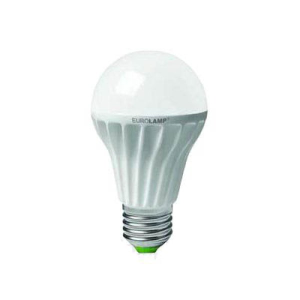 Лампа светодиодная A60 10Вт Eurolamp 4100К, E27 - LED-A60-10W/4100(alum)