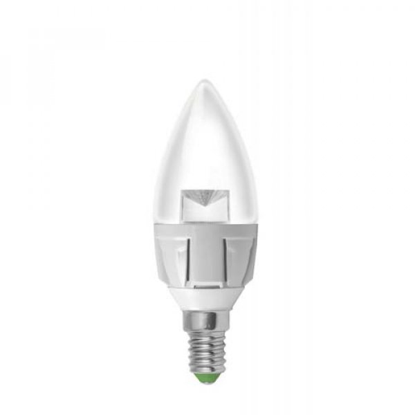 LED лампа CL 6Вт Eurolamp 3000К ЕКО серія «D» свічка, E14 - LED-CL-06143(D)clear