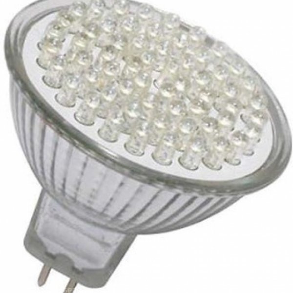 Лампа светодиодная MR16 3,8Вт Eurolamp DIP60 6500K 230V, GU5.3 - LED-DIP60-GU5.3/65